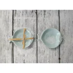 3R Studios White Ceramic Aqua Fish Shaped Serving Bowl - 55 fl. oz. Multi-Purpose Dish thumbnail 3