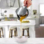 Ovente 14 oz. Stainless Glass Double-Wall Insulated Gravy Boat with Lid thumbnail 8