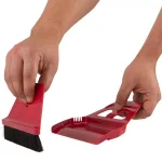 WISP miniWISP 6 in. Red Whisk Broom and 7 in. Dustpan Set with Electrostatic Bristle Seal Technology thumbnail 8