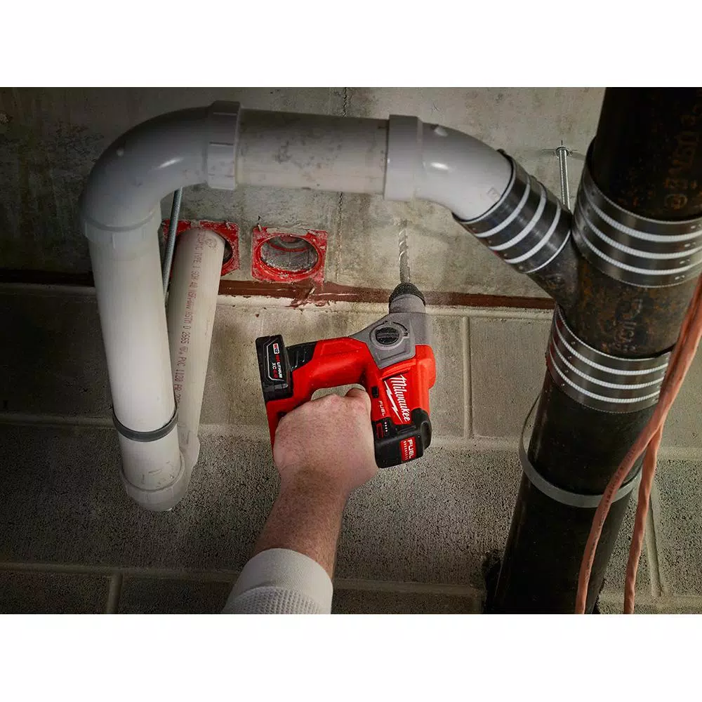 Milwaukee M12 FUEL 12V SDS-Plus Cordless Rotary Hammer Kit with 4.0 Ah Battery and Charger