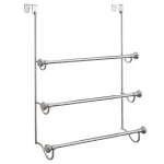 interDesign York Metal 3-Bar Over Shower Door Towel Rack, Split Finish thumbnail 1