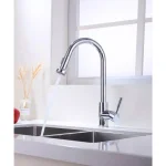 Vanity Art Single-Handle Pull-Down Kitchen Faucet, Chrome Finish, Brass Construction thumbnail 9