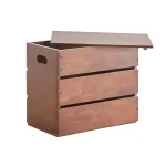 ORE International Mid-Century Modern Espresso Wood Storage Box & Multi-Purpose Bench thumbnail 2