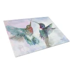 Caroline's Treasures Hummingbird Combat Tempered Glass Large Cutting Board, Decorative Artwork thumbnail 1
