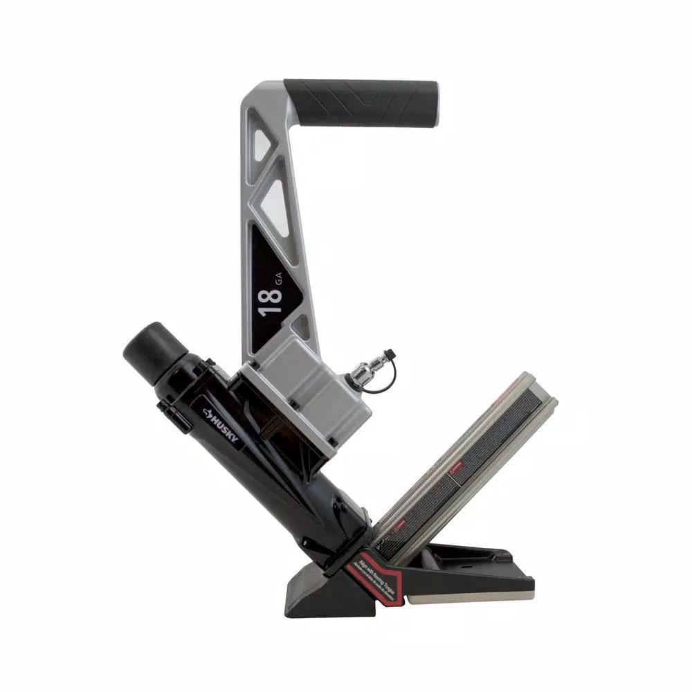 Husky 18-Gauge Engineered and Exotic Hardwood Flooring Nailer and Brad Nailer 2-Piece Combo Kit