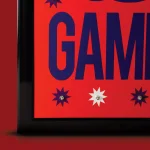 Crystal Art Gallery Arcade Games Framed LED Sign - Retro Marquee Wall Decor thumbnail 3