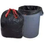 HUSKY 33 Gallon Drawstring Trash Bags, Black with Red Drawstrings, 150-Count thumbnail 1