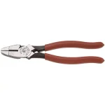 Klein Tools 9 in. High Leverage Lineman's Bolt-Thread Holding Side Cutting Pliers thumbnail 1