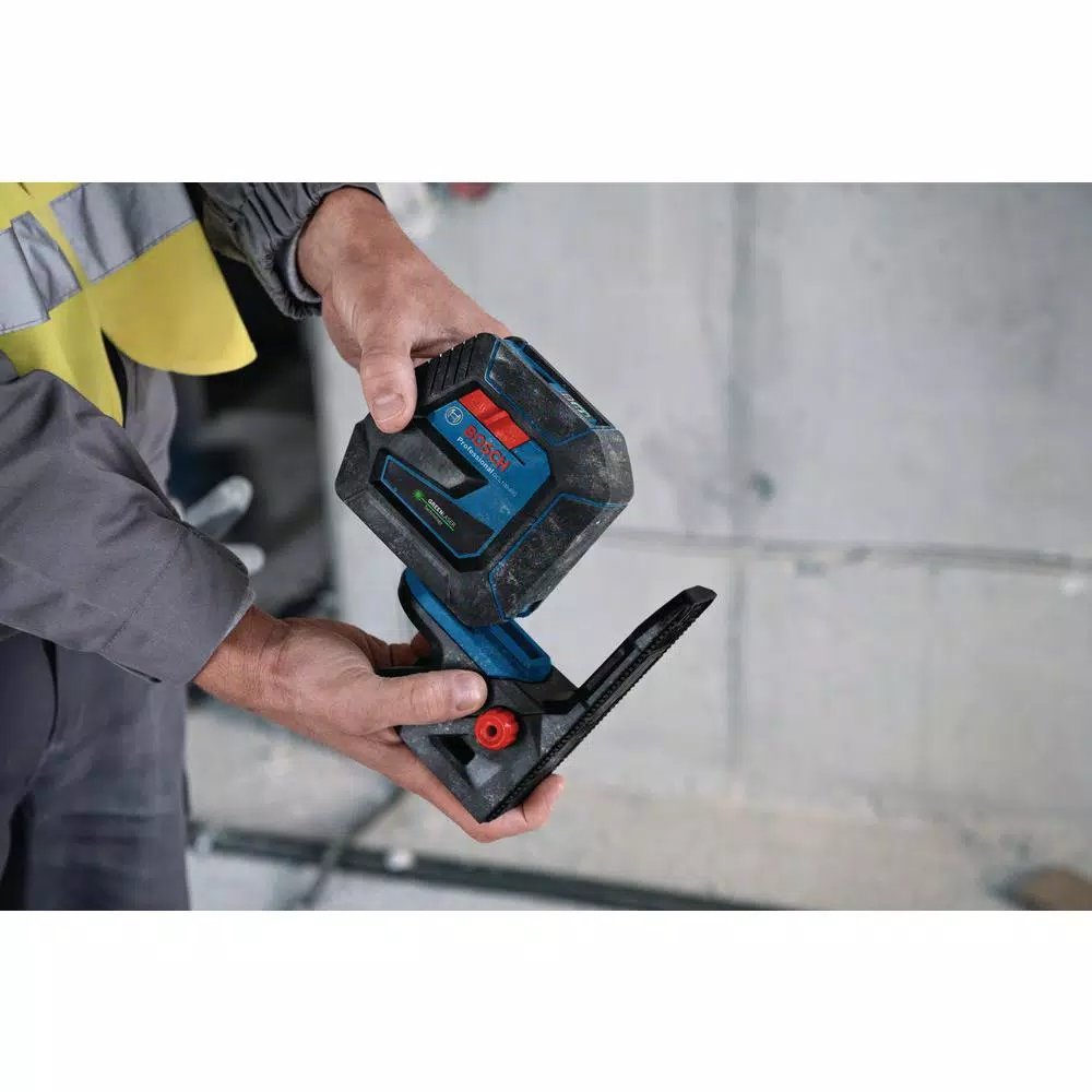 Bosch GCL100-40G Green Beam Self-Leveling Cross-Line Laser Level with Plumb Points