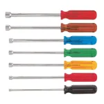 Klein Tools 7-Piece Hollow Shaft Nut Driver Set with 6 in. Shanks thumbnail 1