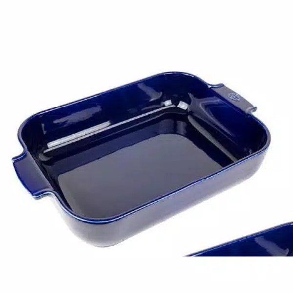 Unbranded Peugeot Appolia 2-Piece Rectangular Ceramic Ovenware Baking Set, Midnight Blue