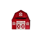 Alpine Corporation 54 in. Metal Letters to Santa Red Barnhouse Mailbox Garden Stake thumbnail 9