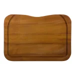 ALFI BRAND Iroko Wood Cutting Board - Large Rectangular Butcher Block for Kitchen & Serving thumbnail 1