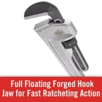 RIDGID 848 48 in. Aluminum Straight Pipe Wrench thumbnail 11