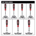Milwaukee SAE Hollow Shaft Nut Driver Set, 7-Piece thumbnail 2