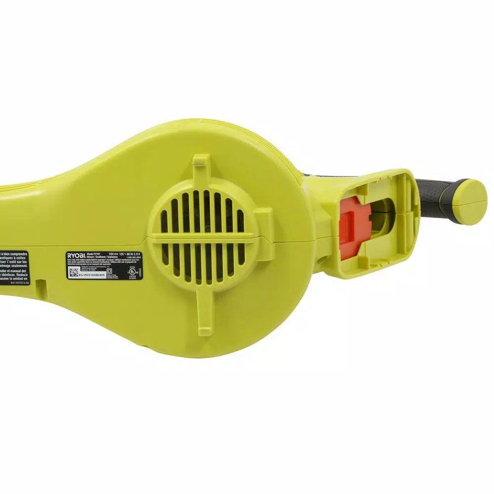 RYOBI ONE+ 18V Lithium-Ion Hybrid Cordless/Corded Leaf Blower, 150 MPH, 200 CFM (Tool Only)