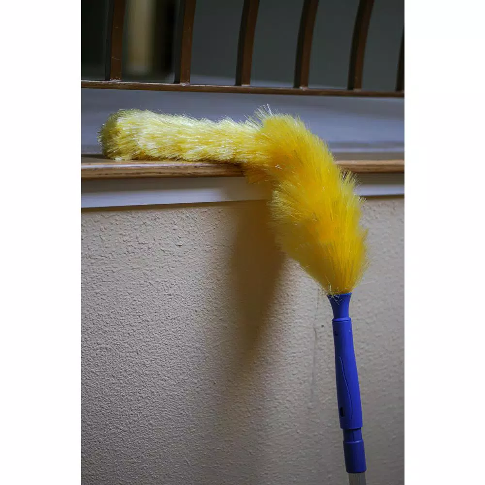 Ettore Poly-Fiber Duster with Click-Lock Feature for Cobwebs and Hard-to-Reach Areas