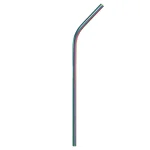 Unbranded Gforce Rainbow Stainless Steel Reusable Straw Set, 10-Pack with Cleaning Brushes thumbnail 2