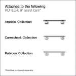 KOHLER Toilet Tissue Holder Accessory in Vibrant Brushed Nickel thumbnail 3