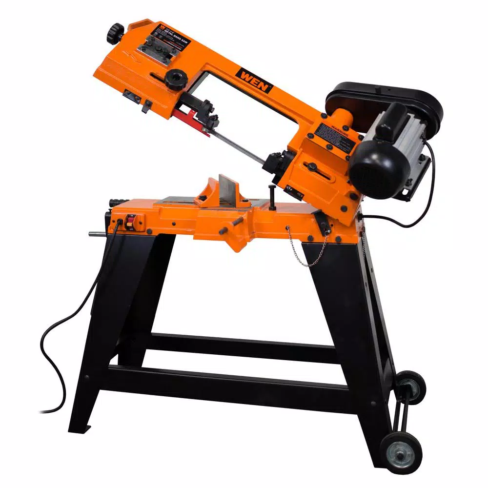 WEN 4.6 Amp Metal-Cutting Band Saw with Stand, 4 in. x 6 in. Capacity, Variable Speed