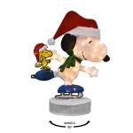 Peanuts 32 in. Pre-Lit Motorized 2D Skating Snoopy and Woodstock Yard Art Christmas Sculpture thumbnail 3