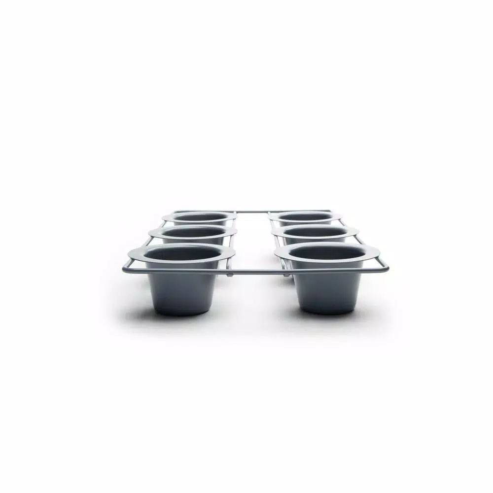 Fox Run Popover Pan Set of 6, Non-Stick Heavy Gauge Carbon Steel Bakeware