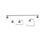 Ponte Giulio 4-Piece Square Bath Hardware Set in Satin thumbnail 1