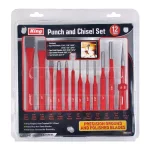 KING 12-Piece Punch and Chisel Set, Carbon Steel Hand Tool Set thumbnail 2