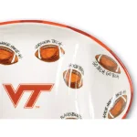 Magnolia Lane Virginia Tech NCAA Officially Licensed Ceramic Football Tailgating Serving Platter thumbnail 2