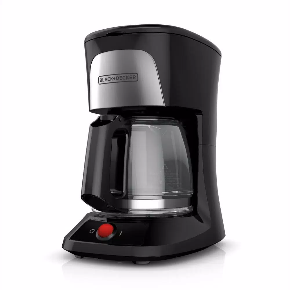 BLACK+DECKER 5-Cup Drip Coffee Maker, Compact Black Coffeemaker