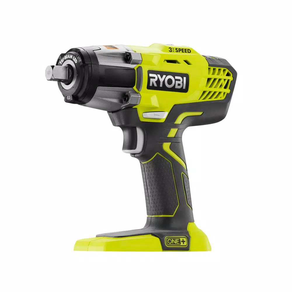 RYOBI 18V ONE+ 1/2 in. Cordless 3-Speed Impact Wrench Kit with 2.0 Ah Battery and Charger