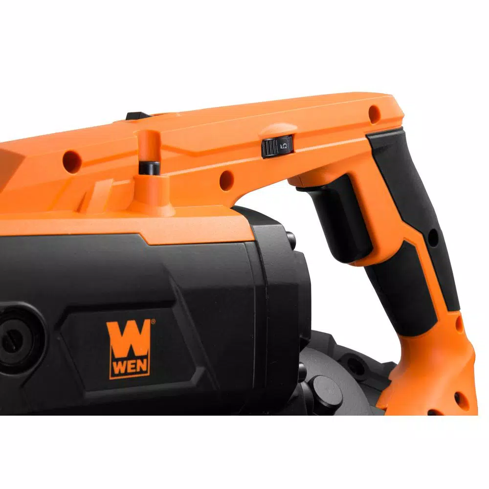 WEN 10-Amp Portable Band Saw, 5-Inch Variable Speed Handheld Metal Cutting Saw