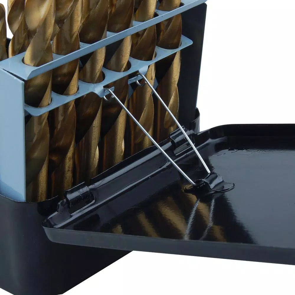 Professional Woodworker 29-Piece Titanium Nitride Coated Steel Drill Bit Set