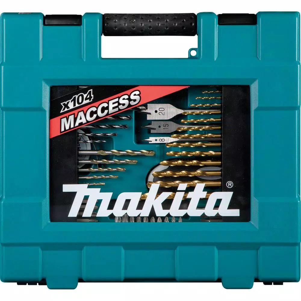 Makita 104-Piece Metric Bit and Hand Tool Set with HSS-TIN Drill Bits