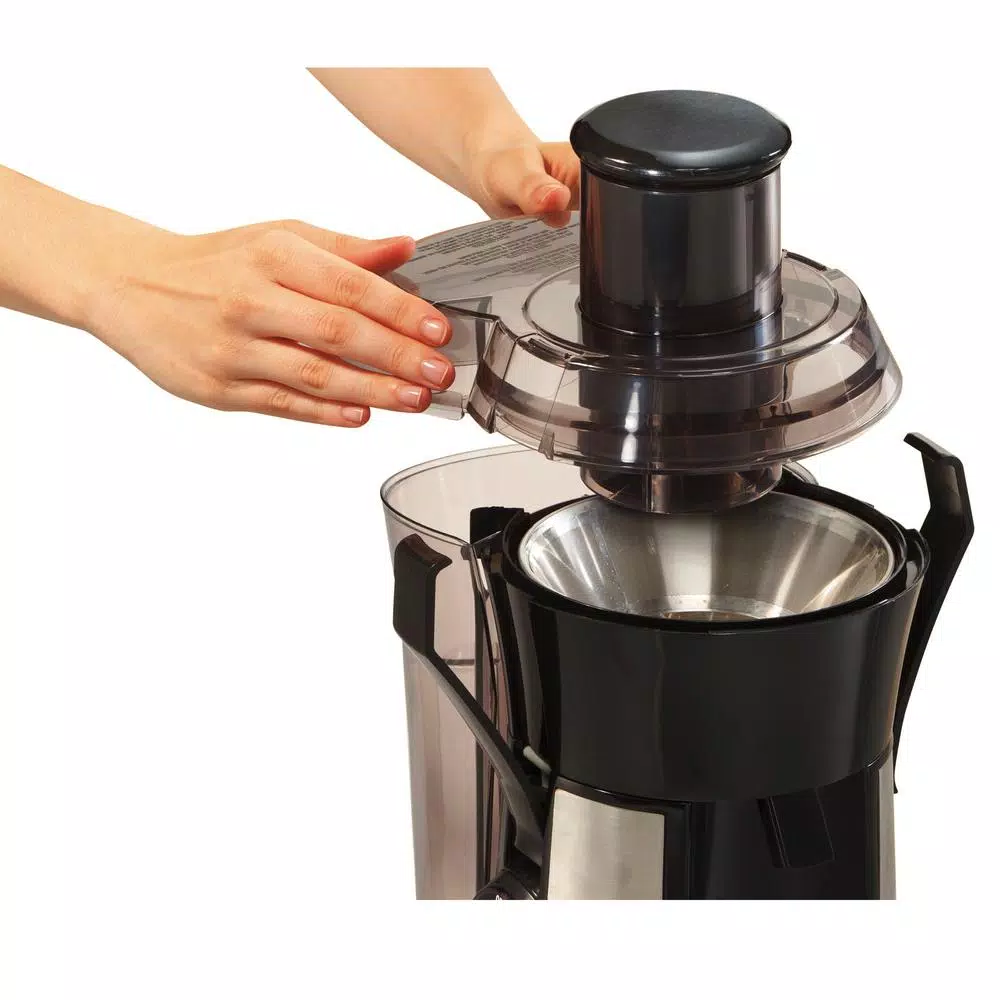 Hamilton Beach Big Mouth 800-Watt Centrifugal Juice Extractor, 3-in Feed Chute, Black