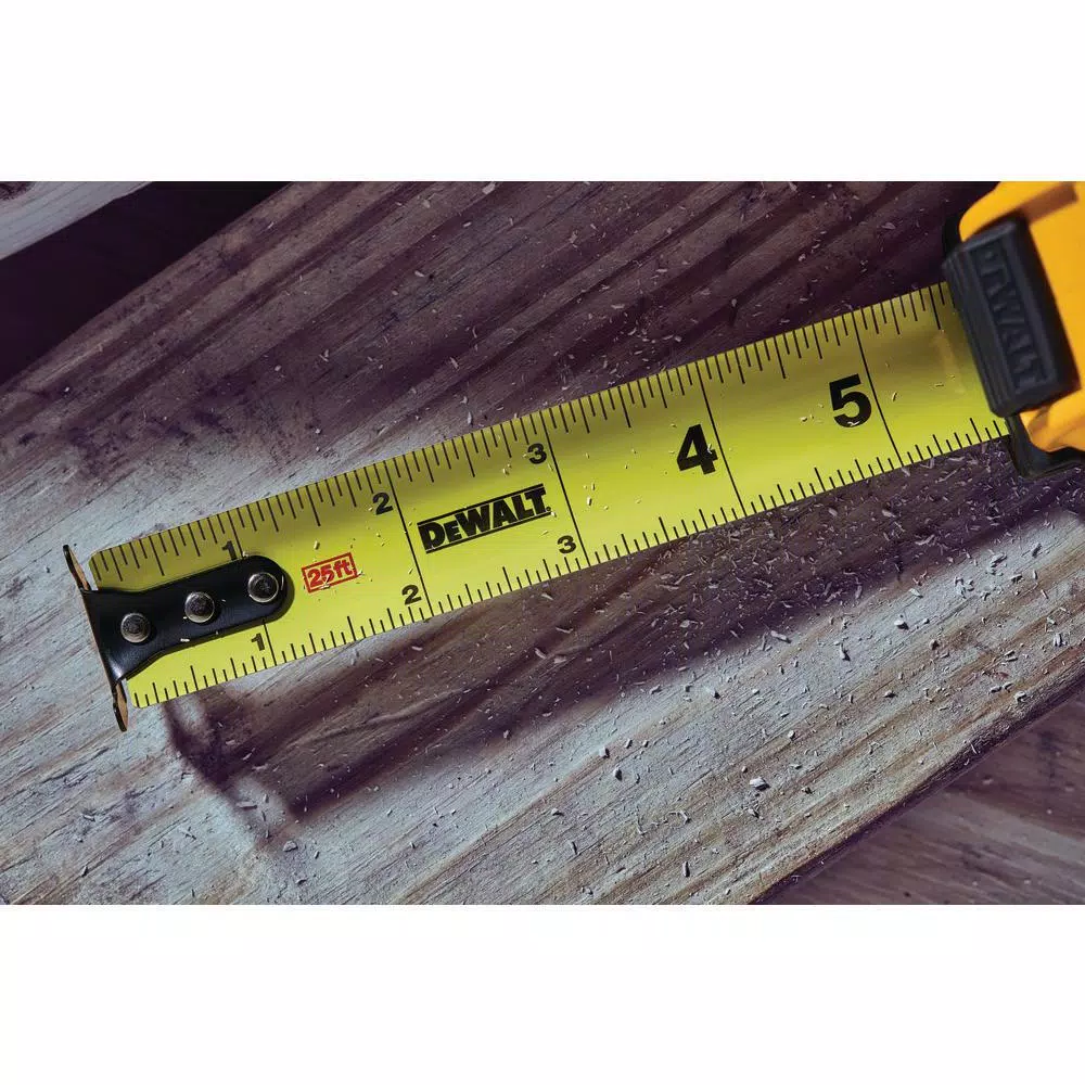 DEWALT 25 ft. x 1-1/8 in. Tape Measure, 4-Pack - Durable Residential Construction Hand Tool