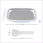 Classic Cuisine Ice Cream Roller Plate Anti Griddle Pan 3-Piece Set thumbnail 3