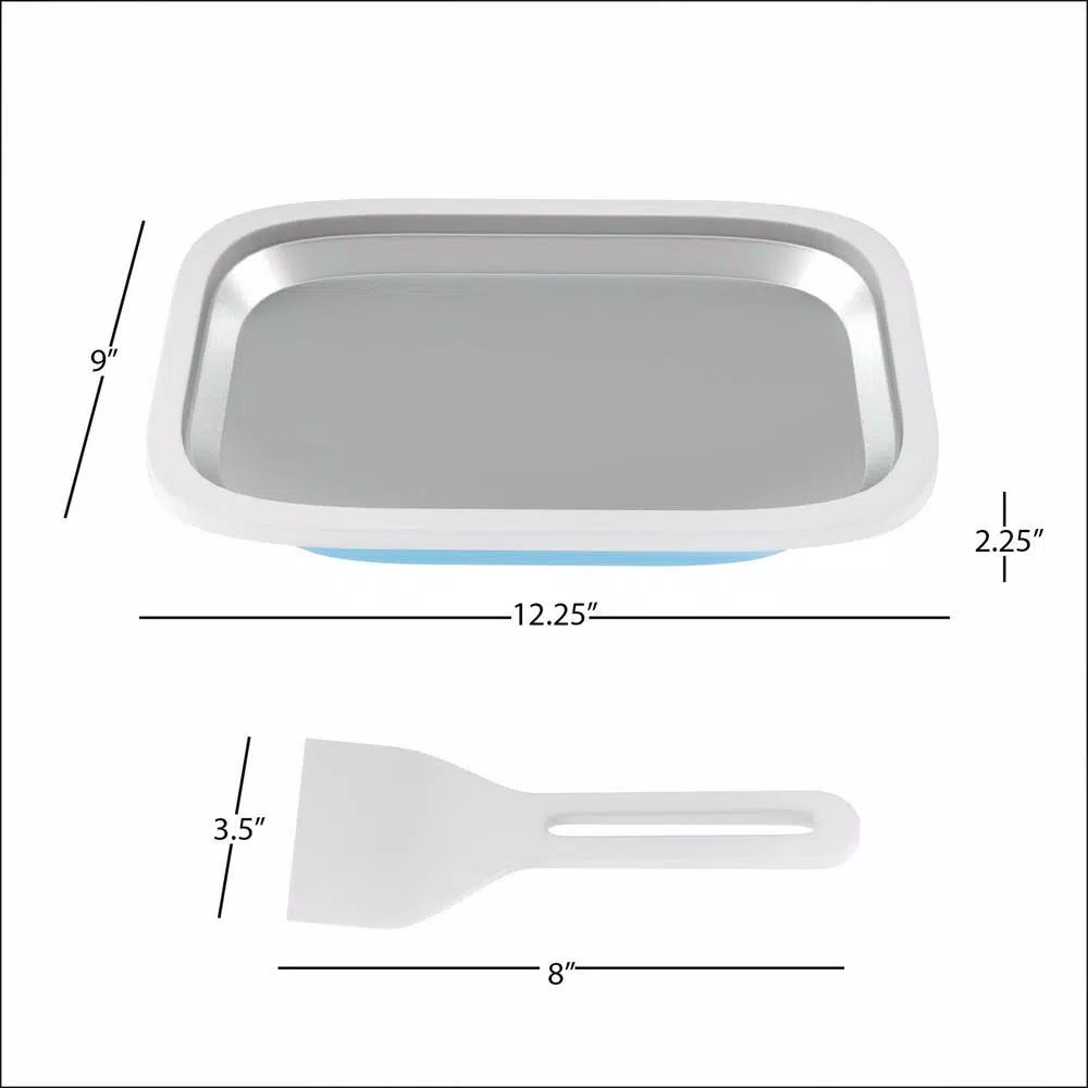 Classic Cuisine Ice Cream Roller Plate Anti Griddle Pan 3-Piece Set