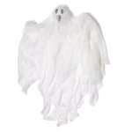 Worth Imports 35 in. Hanging Ghost Decorations, Set of 2 - White Gauzy Halloween Hanging Decor thumbnail 1