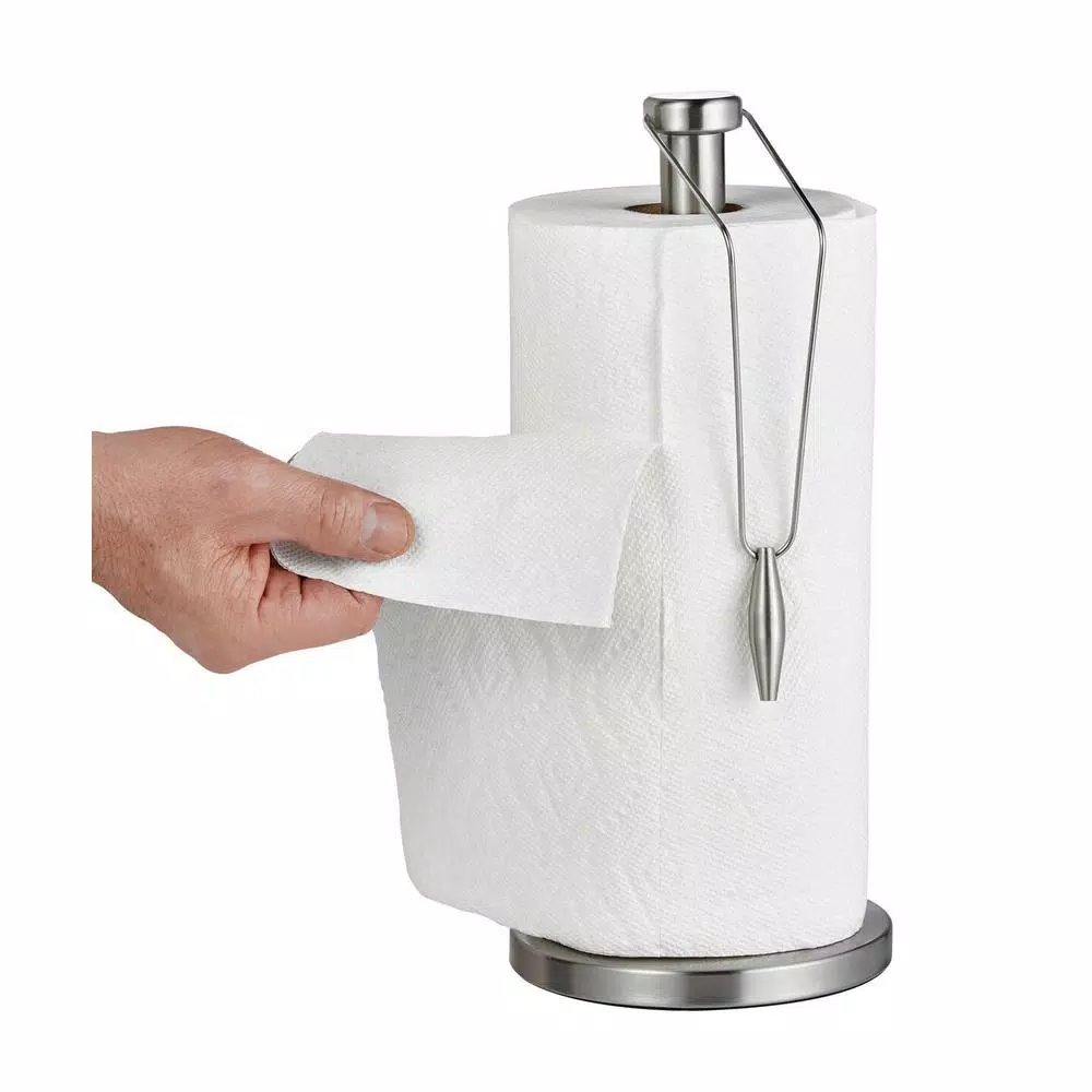 Alpine Industries Alpine Stainless Steel Freestanding Paper Towel Holder with Non-Slip Base