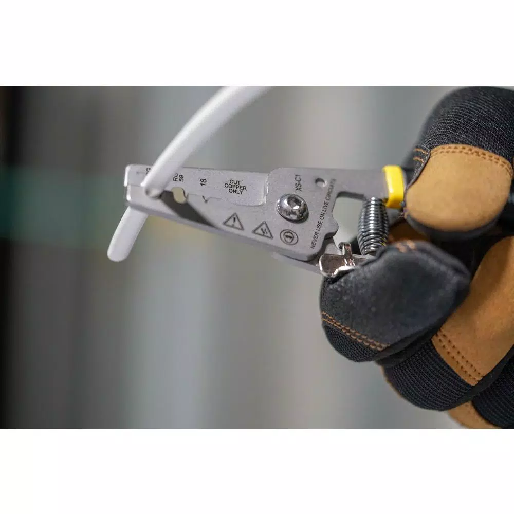 Southwire XS-C1 Stainless Steel Coax Cable Cutter and Stripper for RG59, RG6, and RG6Q