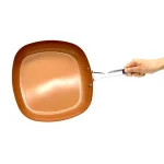 Gotham Steel 12 in. Ti-Ceramic Non-Stick Shallow Square Fry Pan, Graphite thumbnail 3