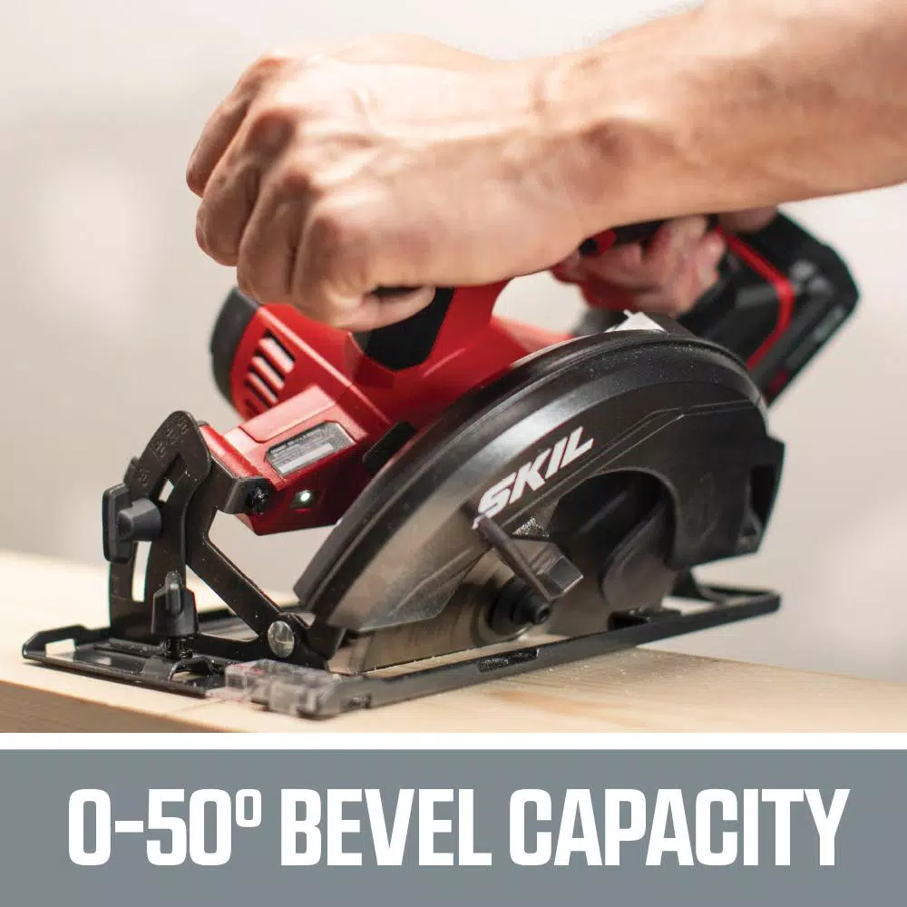 SKIL 20V PWRCore Lithium Cordless 6-1/2 in. Circular Saw Kit