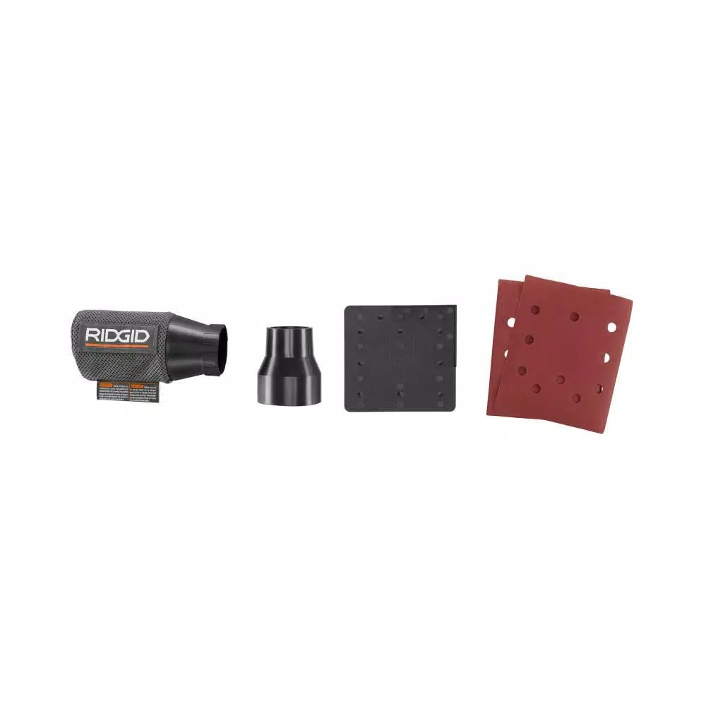 RIDGID 18V OCTANE Cordless Brushless 3-Speed 1/4 Sheet Sander Kit with 2.0 Ah Battery and Charger