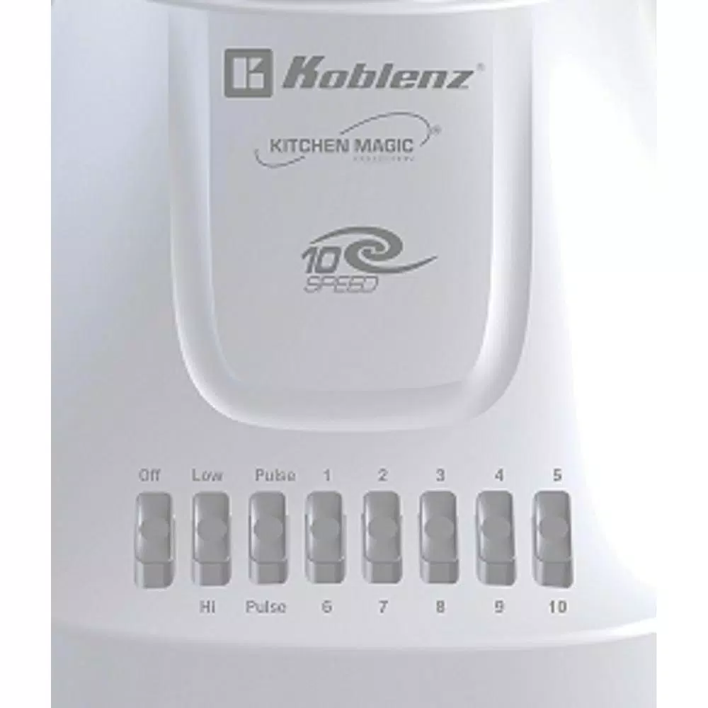 Koblenz Kitchen Magic Collection 42 oz. 10-Speed Blender with 2-Pulse Functions, White