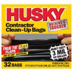 HUSKY 42 Gal. Heavy Duty Clean-Up Trash Bags, 3 mil Thickness, 32-Count Case thumbnail 4