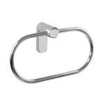 MODONA Oval Towel Ring, Polished Chrome Brass Hand Towel Holder thumbnail 1