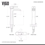 VIGO Niko Single Hole Vessel Bathroom Faucet with Pop-Up Drain, Antique Rubbed Bronze thumbnail 6