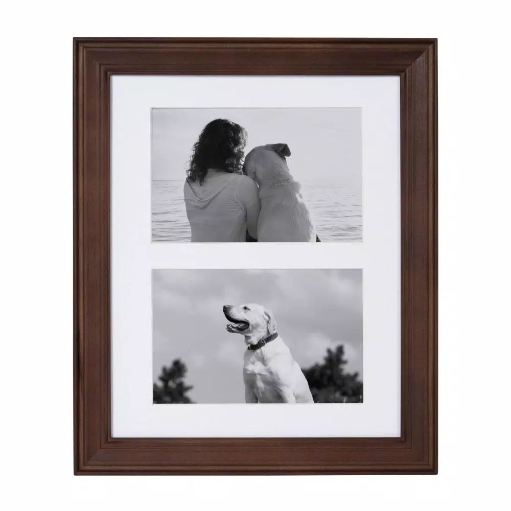 Kate and Laurel Bordeaux Brown Gallery Wall Picture Frame Set, 10-Piece Collection