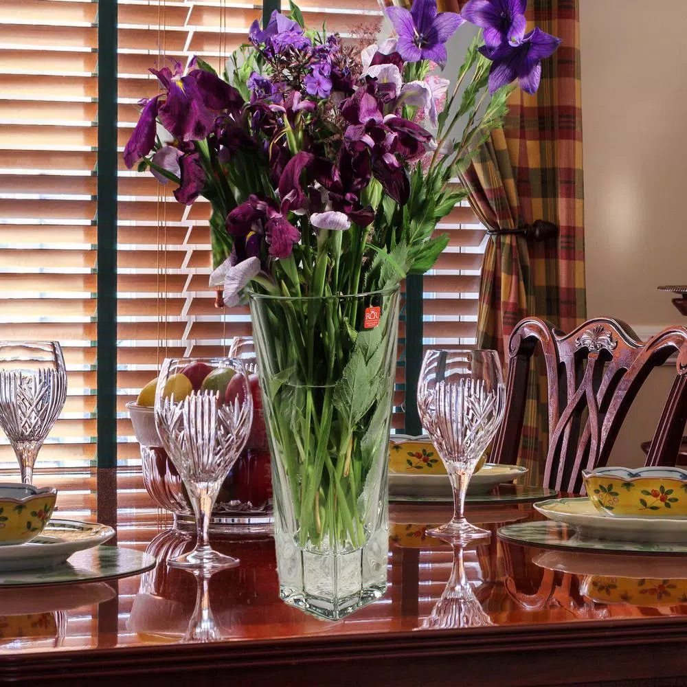 Lorren Home Trends RCR Fusion Collection Crystal Small Table Vase, Made in Italy